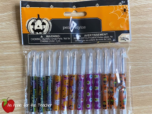 Halloween Pens from the Dollar Tree