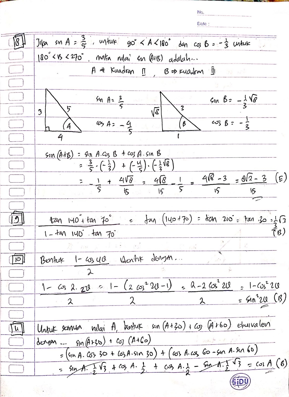 Pembahasan Soal HOTS Trigonometri Febri's Web Pembahasan Soal HOTS Trigonometri Febri's Web