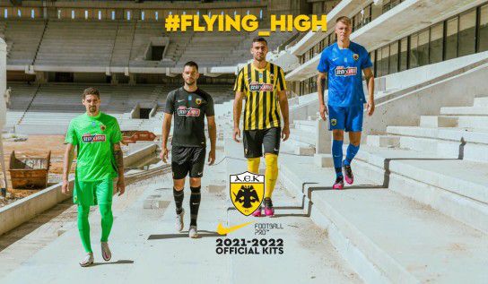 AEKアテネFC 2021-22 ユニフォーム-ホーム-アウェイ-サード