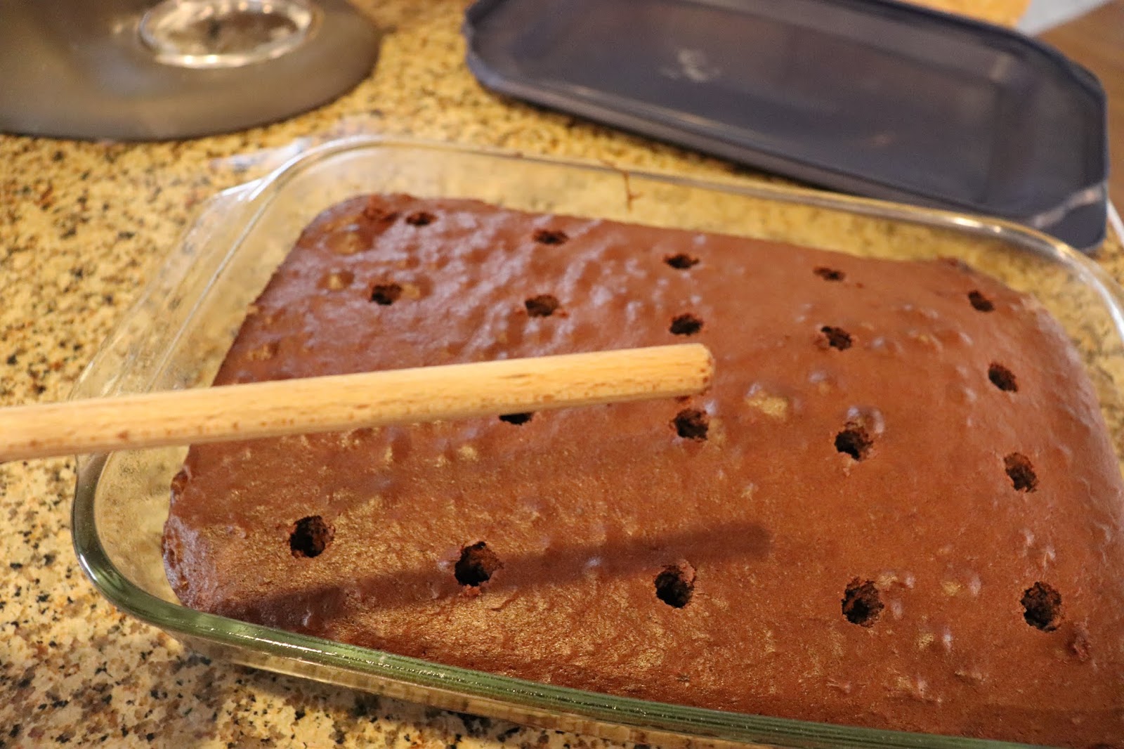 Momfessionals Peanut Butter Poke Cake