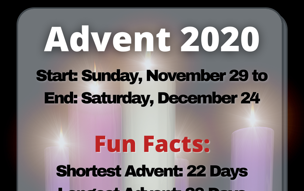 Catholicism for Everyone The Date of Advent 2020