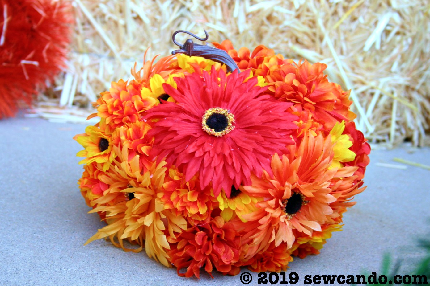 Sew Can Do Blooming Flower Pumpkin Decoration Tutorial