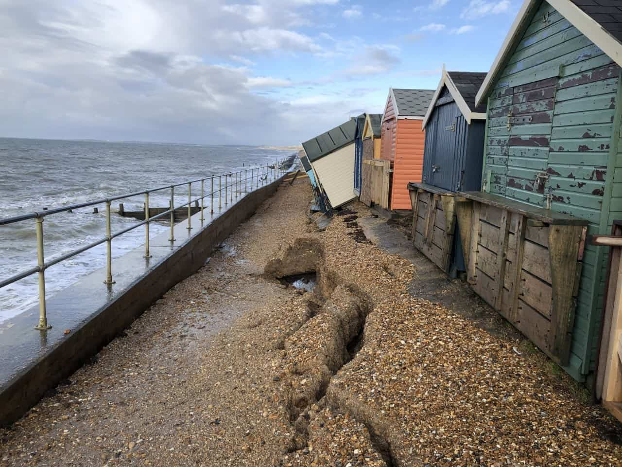 Enjoy Milford on Sea Beach Huts at risk and sea wall collapse Enjoy Milford on Sea Beach Huts at risk and sea wall collapse