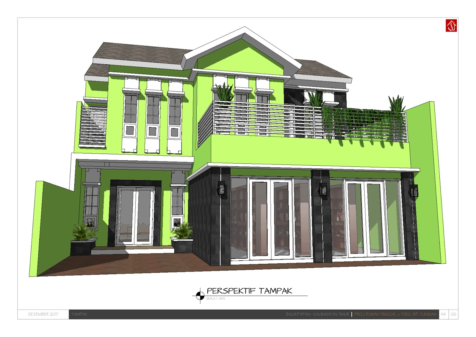 Desain Rumah Minimalis Plus Toko | Kumpulan Desain Rumah