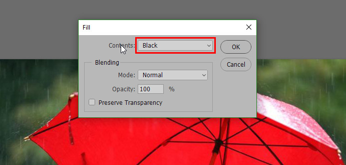 Filling Black Color how to animate rain, gif animation in photoshop