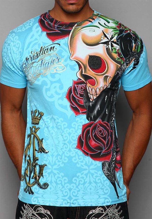 Asia Fashion Style 99 CHRISTIAN AUDIGIER Tshirts For Men