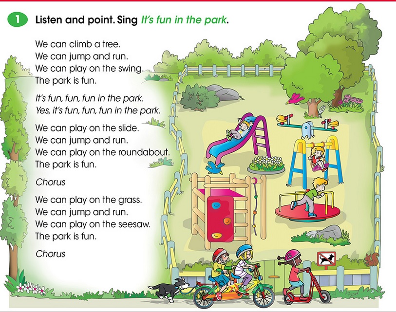LAS TAREAS DEL BLAS INGLÉS 1º EP "Fun in the park"
