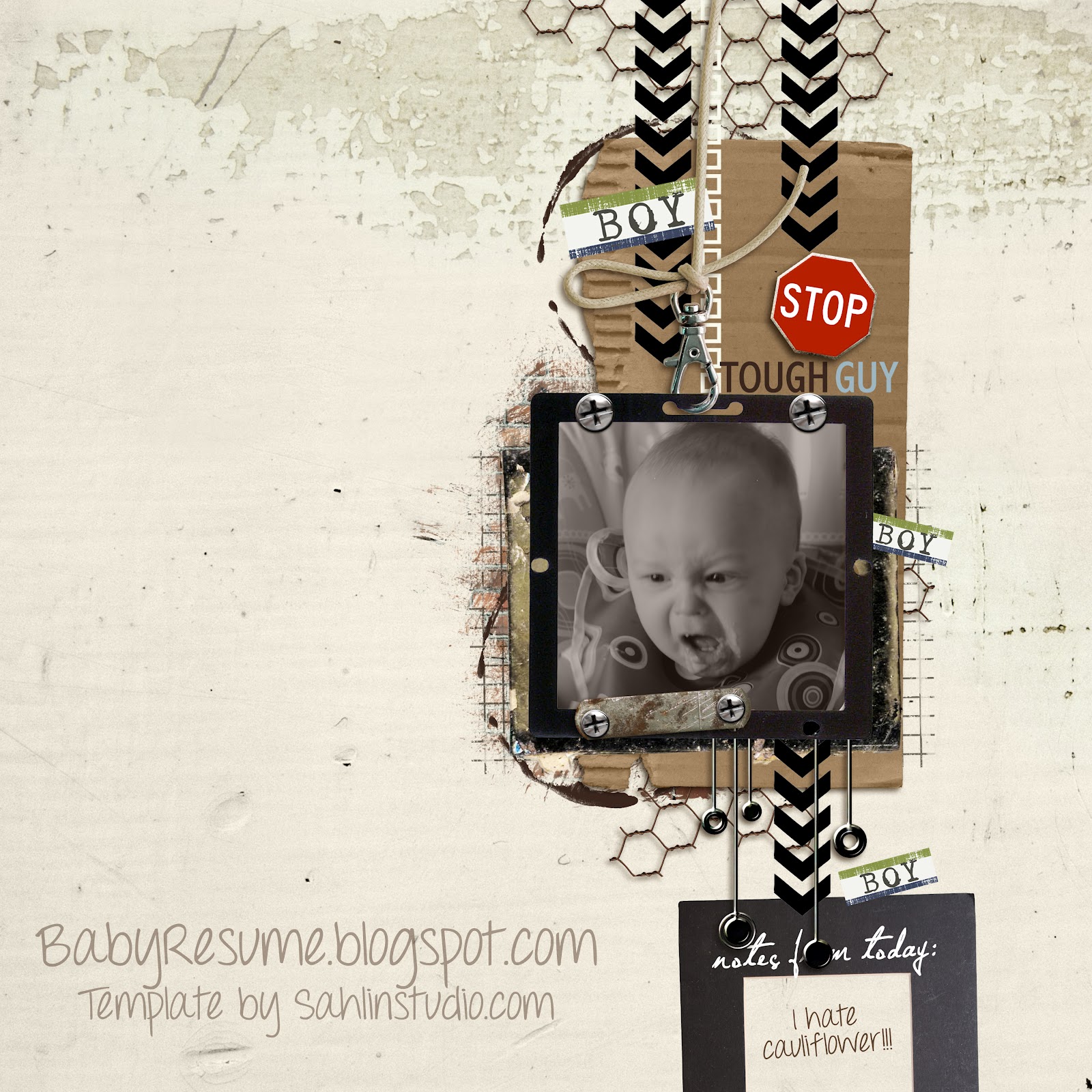 My Baby Didn't Read My Resume Digital Scrapbooking Shop