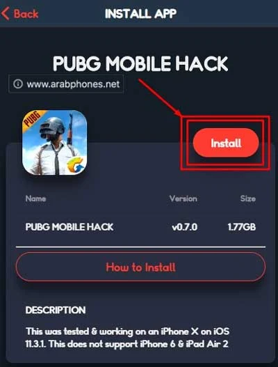 تنزيل النسخة المهكرة من PUBG Mobile لل iPhone