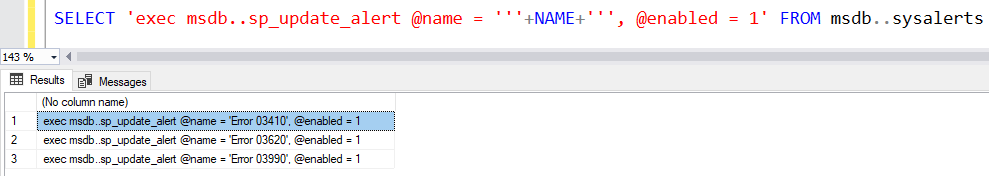 Enable Or Disable All Alerts In SQL Server - SQLArena