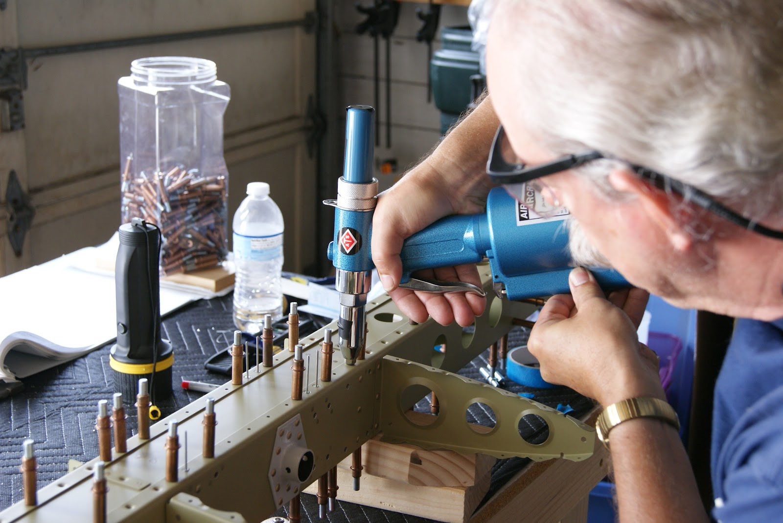 DOG Aviation John's RV-12 Blog: Completing Spar Box Assembly Order Change