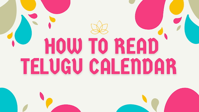 How To Read Telugu Calendar