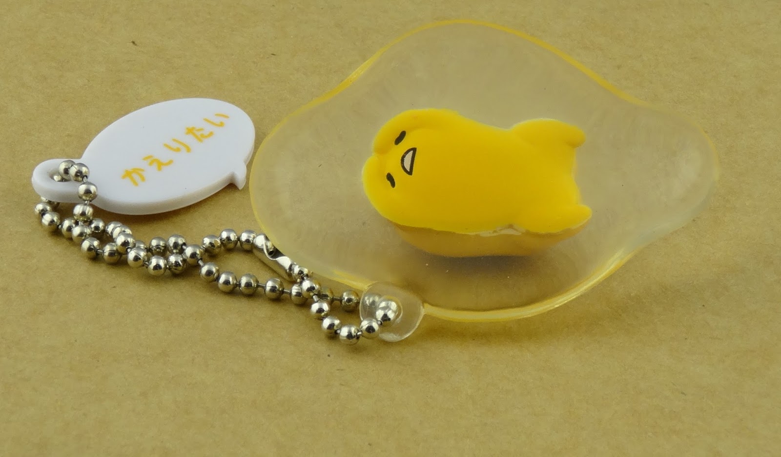 Quirky Life of the Noob Wife Toy Review Gudetama Gashapon Keychain