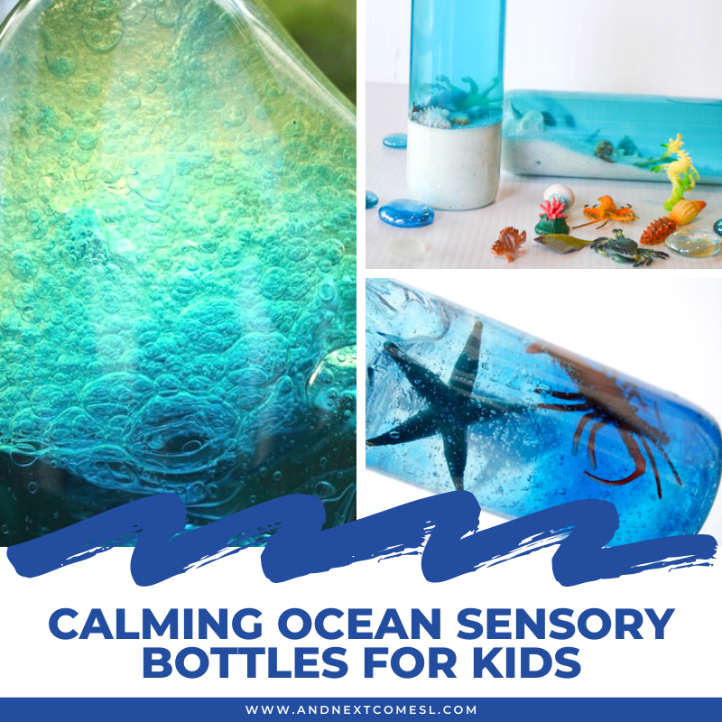 Calming Ocean Sensory Bottles for Kids And Next Comes L Hyperlexia