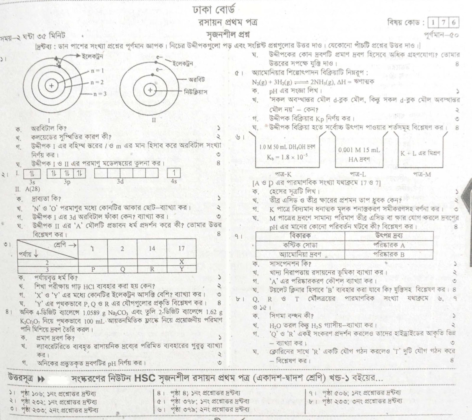 hsc Chemistry 1st Paper suggestion, exam question paper, model question, mcq question, question pattern, preparation for dhaka board, all boards hsc Chemistry 1st Paper suggestion, exam question paper, model question, mcq question, question pattern, preparation for dhaka board, all boards