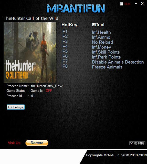 Cheat dan Save Data Game The Hunter Call of The Wild PC Cheat dan Save Data Game The Hunter Call of The Wild PC