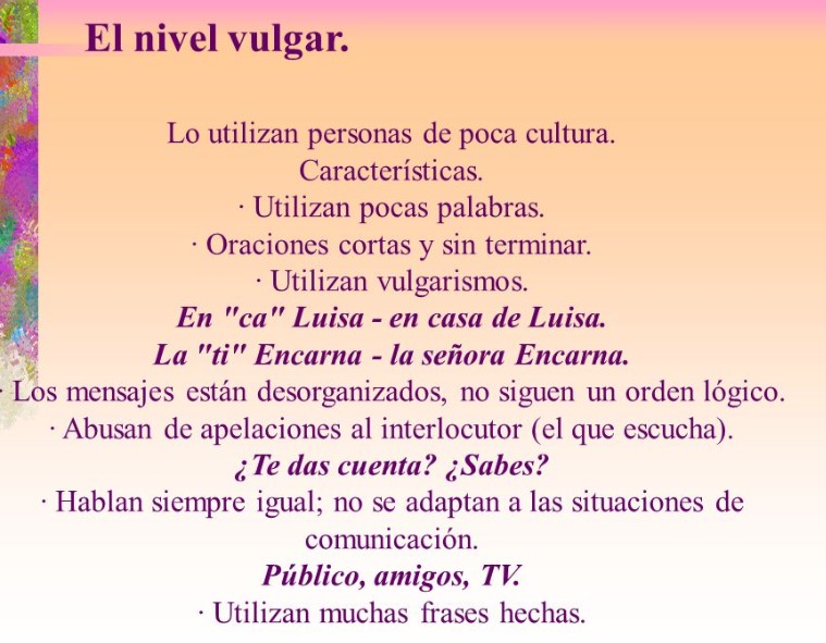 Ámbito Lingüístico y Social 3º PMAR Orden de Santiago: Estilo formal Ámbito Lingüístico y Social 3º PMAR Orden de Santiago: Estilo formal