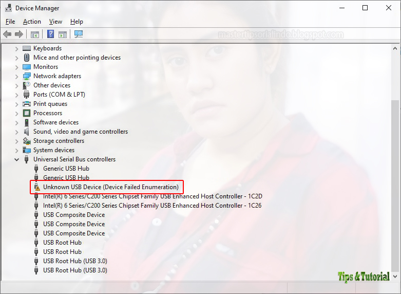 Memperbaiki Error Unknown USB Device, Device Failed Enumeration di