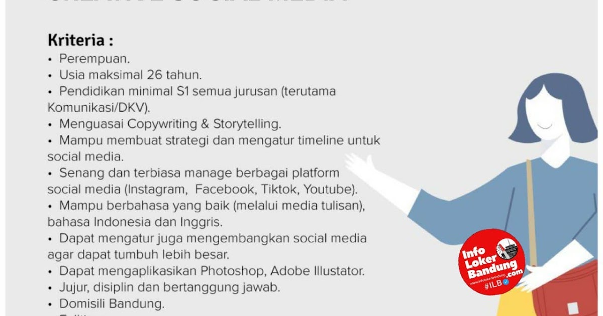 Lowongan Kerja Creative Social Media Tusk Bags Cimahi Januari 2021