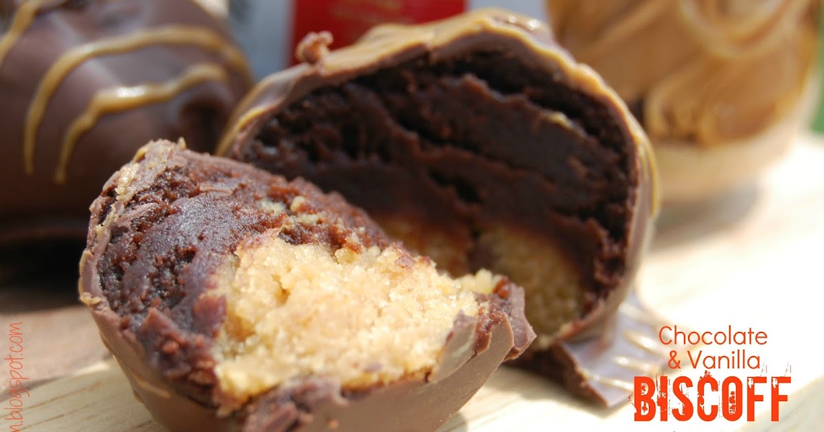 Cups By Kim: Chocolate and Vanilla Biscoff Truffles