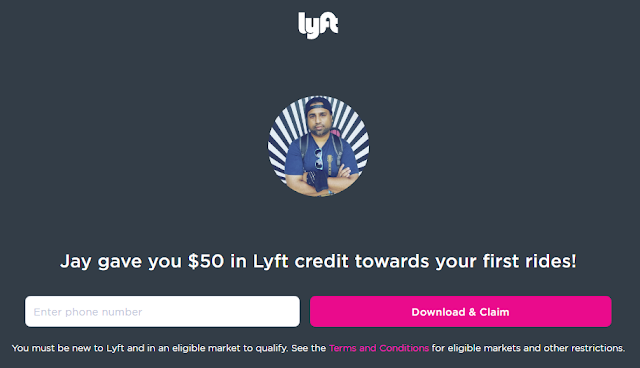  Get $50 towards your first Lyft Rides!