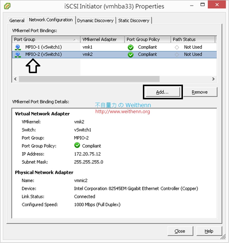 88 期 - 實戰 ESXi 5 設置 MPIO 打造 IP-SAN 負載平衡容錯 ~ 不自量力 の Weithenn