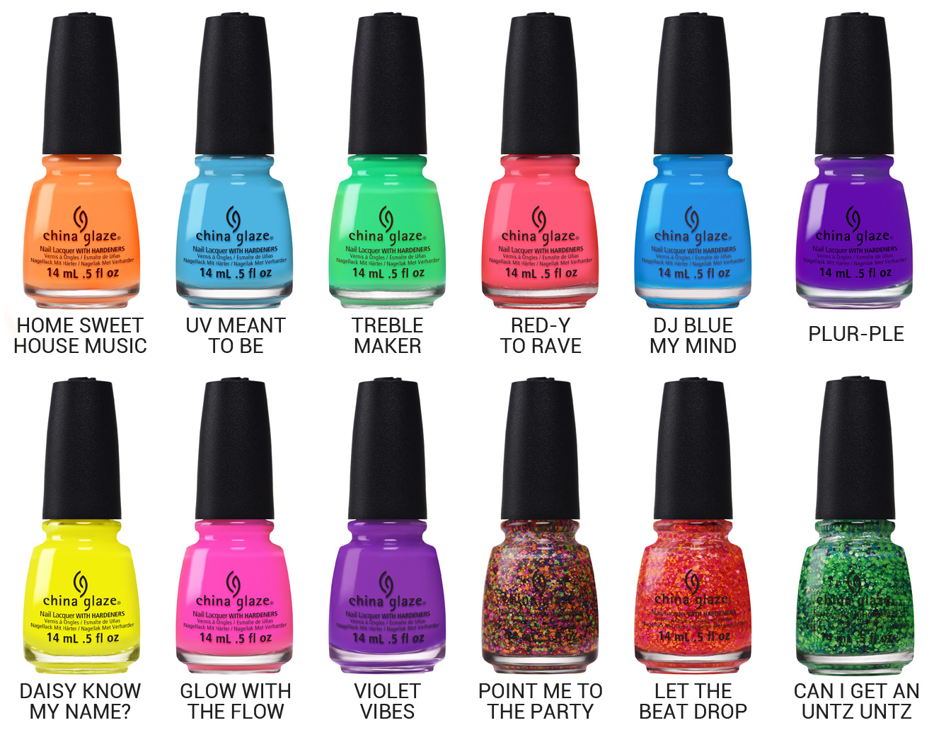 Chalkboard Nails News: China Glaze Electric Nights for Summer 2015