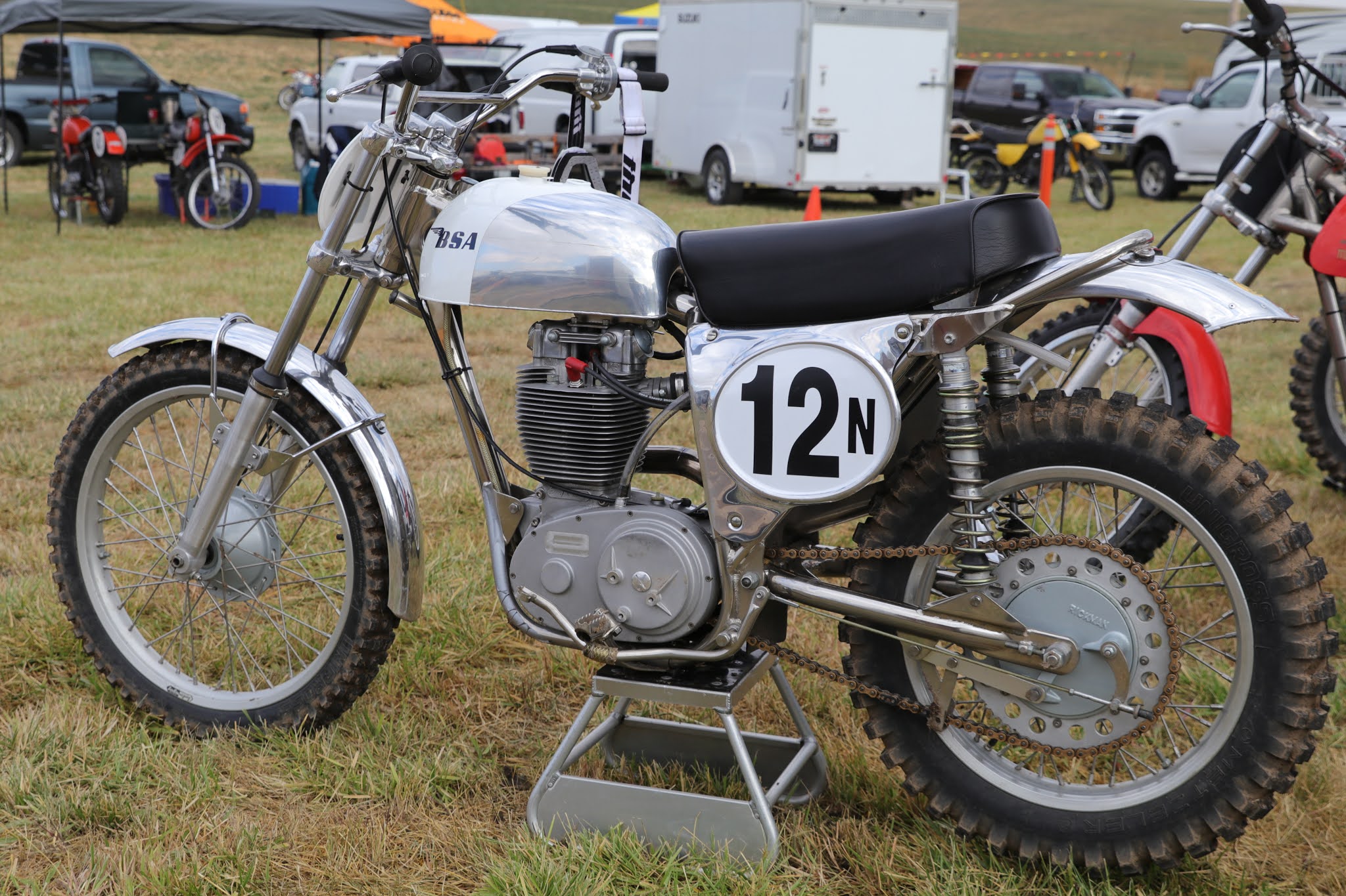 OldMotoDude: BSA Single spotted at the 2020 Rattlers Run AHRMA Vintage