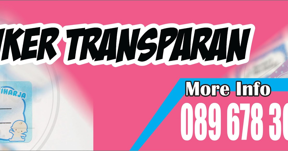 DEPOK PRINTING CETAK STIKER TRANSPARAN MURAH DEPOK DEPOK PRINTING