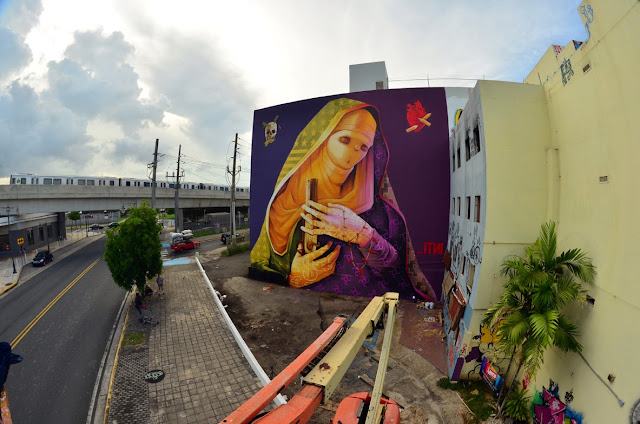 Street Art By Chilean Artist INTI For Los Muros Hablan '13 In San Juan, Puerto Rico. 4
