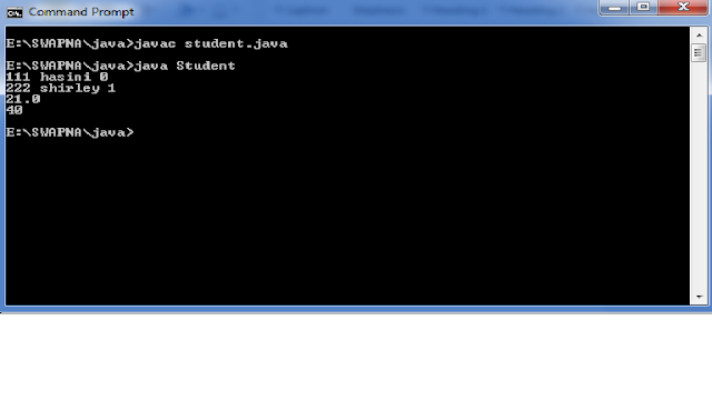 SWAPNA MEDIKONDA: Write a JAVA program demonstrating the difference ...