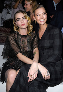 Cara Delevingne at Dior Show at Paris Fashion Week