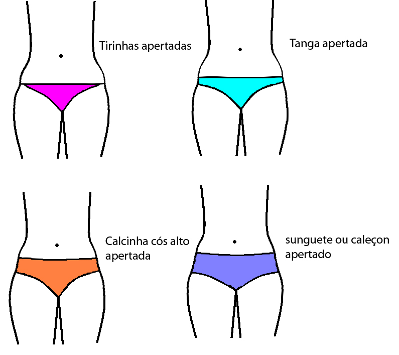 Dicas de Moda DonaTere: Calcinhas - escolha a melhor.