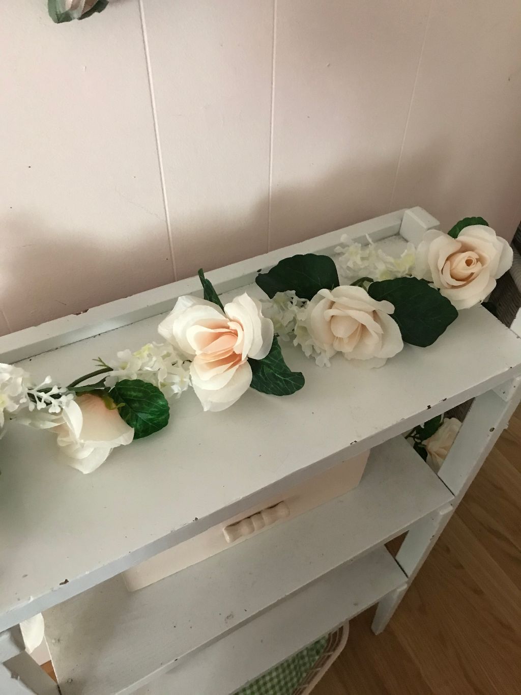 Home Living DIY Floral Garland From Dollar Tree Items