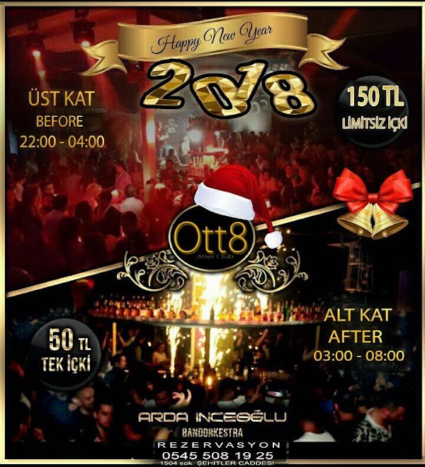 Yeni yıl geri sayım takvimi advent calendar OTT8 Alsancak - 2018 Yılbaşı Programı // 31 Aralık 2017 // OTT8 Alsancak