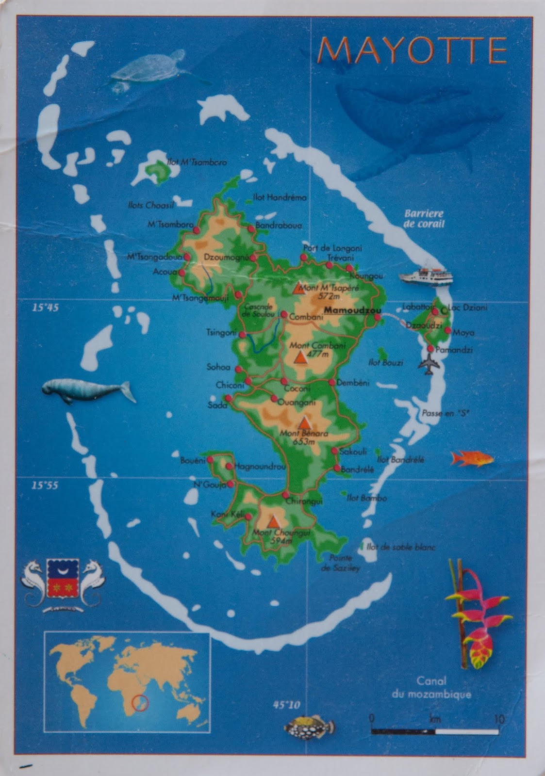 Postcards From The World MAYOTTE Map Card postcards-from-the-world-mayotte-map-card