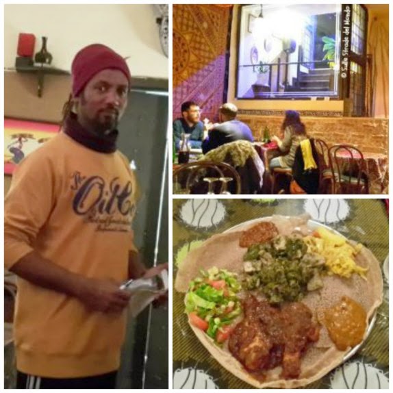 qui si mangia con le mani Foto collage del ristorante Eritrea