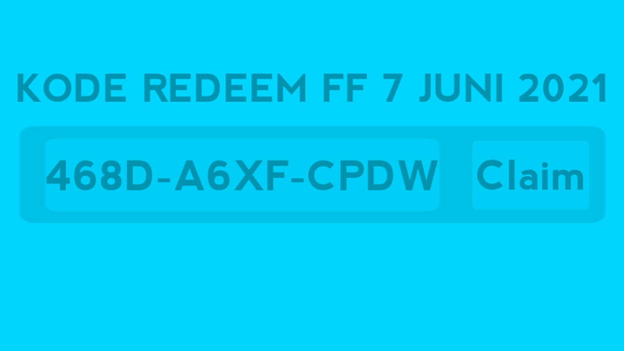 Latest FF redemption code June 7, 2021 Today (still active)