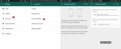 changer de numéro whatsapp