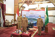 Gubernur Aceh Ikuti Penandatanganan Kerja Sama Kemitraan Besar Dengan UKM