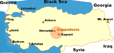 Карта турции с городами на русском языке каппадокия