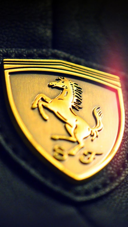 Gold Ferrari Logo  Android Best Wallpaper