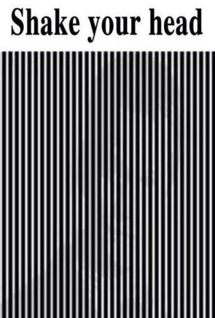 50 optical illusion - shake your head