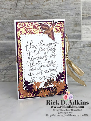 Fall Mini Album using the products from the Beauty of Tomorrow Suite from Stampin' Up! Click here to learn how I made it!