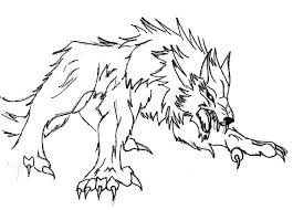 Werewolf coloring pages 4
