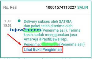 cara melihat foto dari kurir shopee di riwayat pesanan