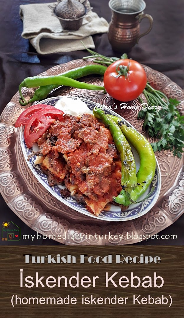 Turkish Food Recipe; ISKENDER KEBAB (Homemade) . With Video / İskender kebab tarifi | Çitra's Home Diary. #turkishcuisine #mediterraneanfood #kebabrecipe #iskenderkebabrecipe #resepmasakanturki #copycatrecipe #dinnerrecipe #kebab