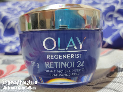 Retinol 24 Olay Regenerist Night Moisturiser Review | @healthbiztips