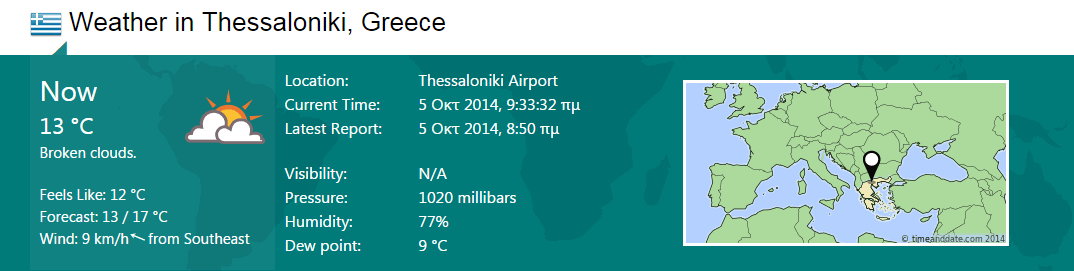 Εργαλεία της εκπαίδευσης: Time and date