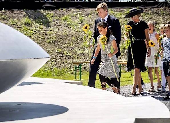 King Willem-Alexander and Queen Maxima attend the MH17 remembrance ceremony and the unveiling of the National MH17 monument in Vijfhuizen